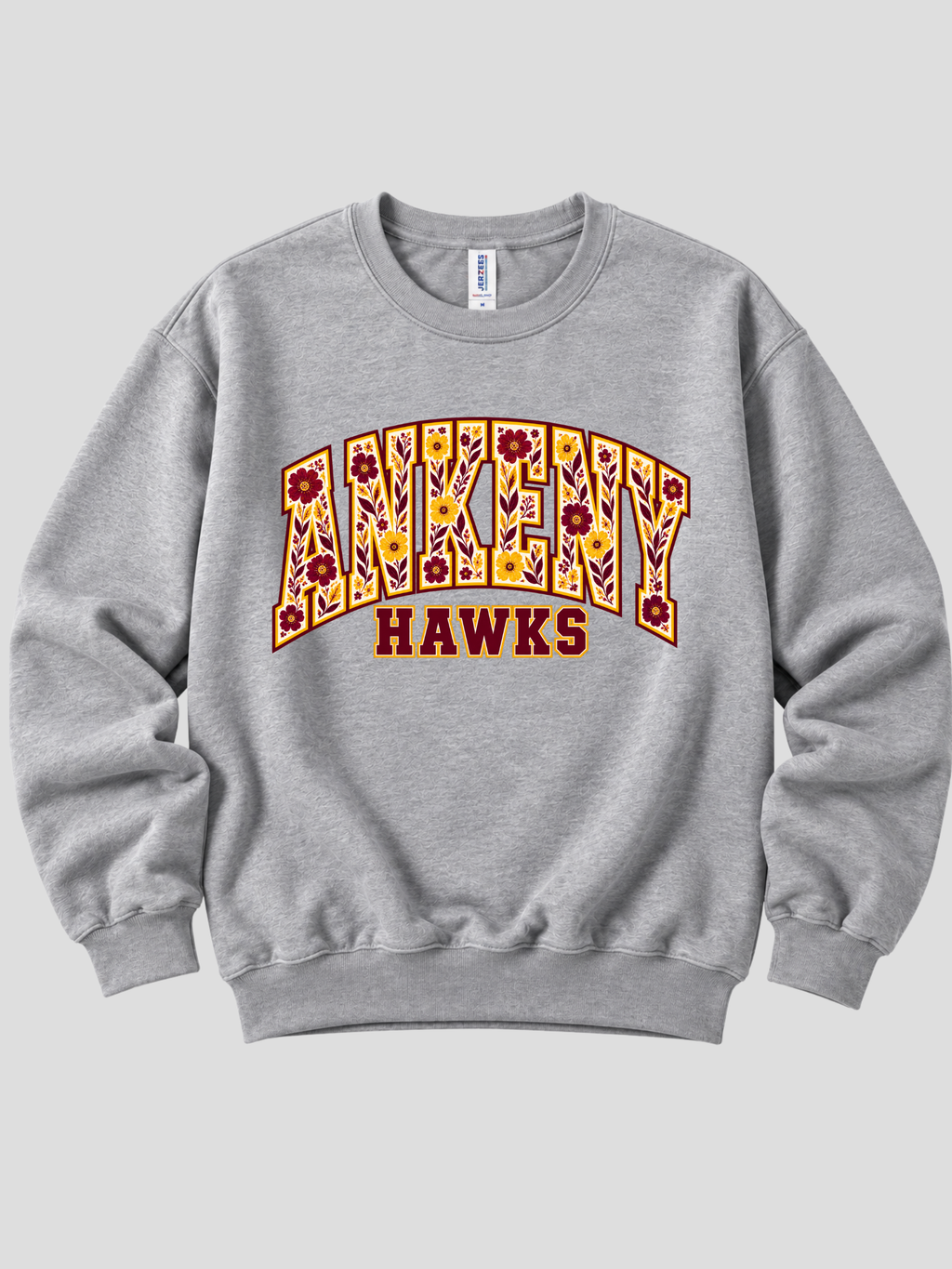 Ankeny Hawks Floral Print