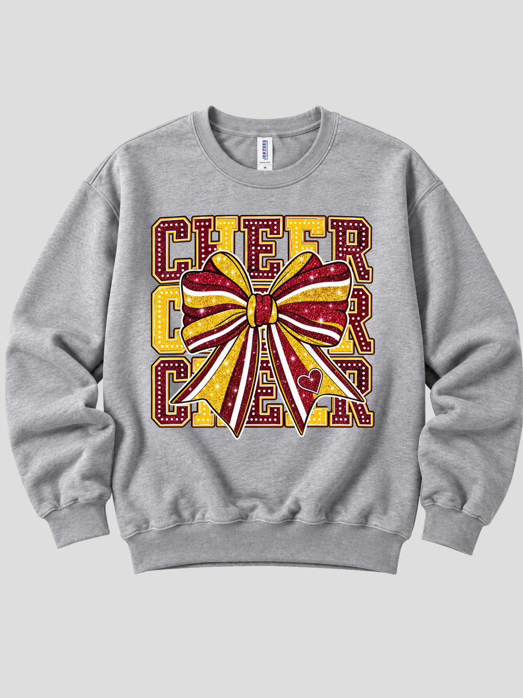 Hawks Faux Glitter Cheer