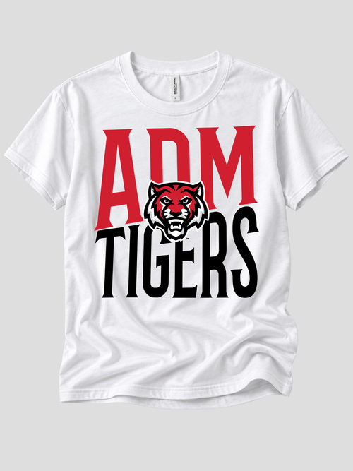 ADM Tigers Slanted w/ Logo