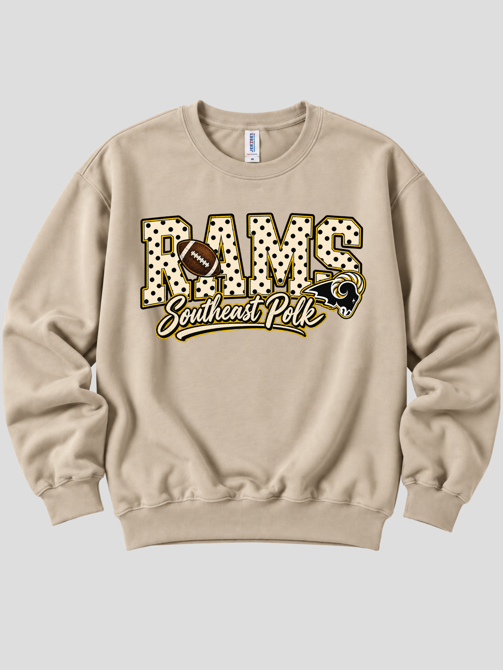 SEP Rams Polka Dot Pride Crewneck
