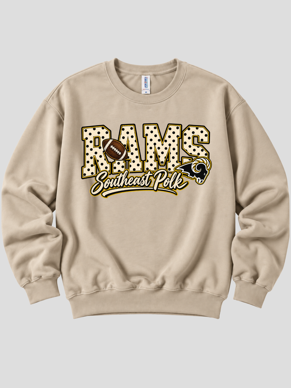 SEP Rams Polka Dot Pride Crewneck