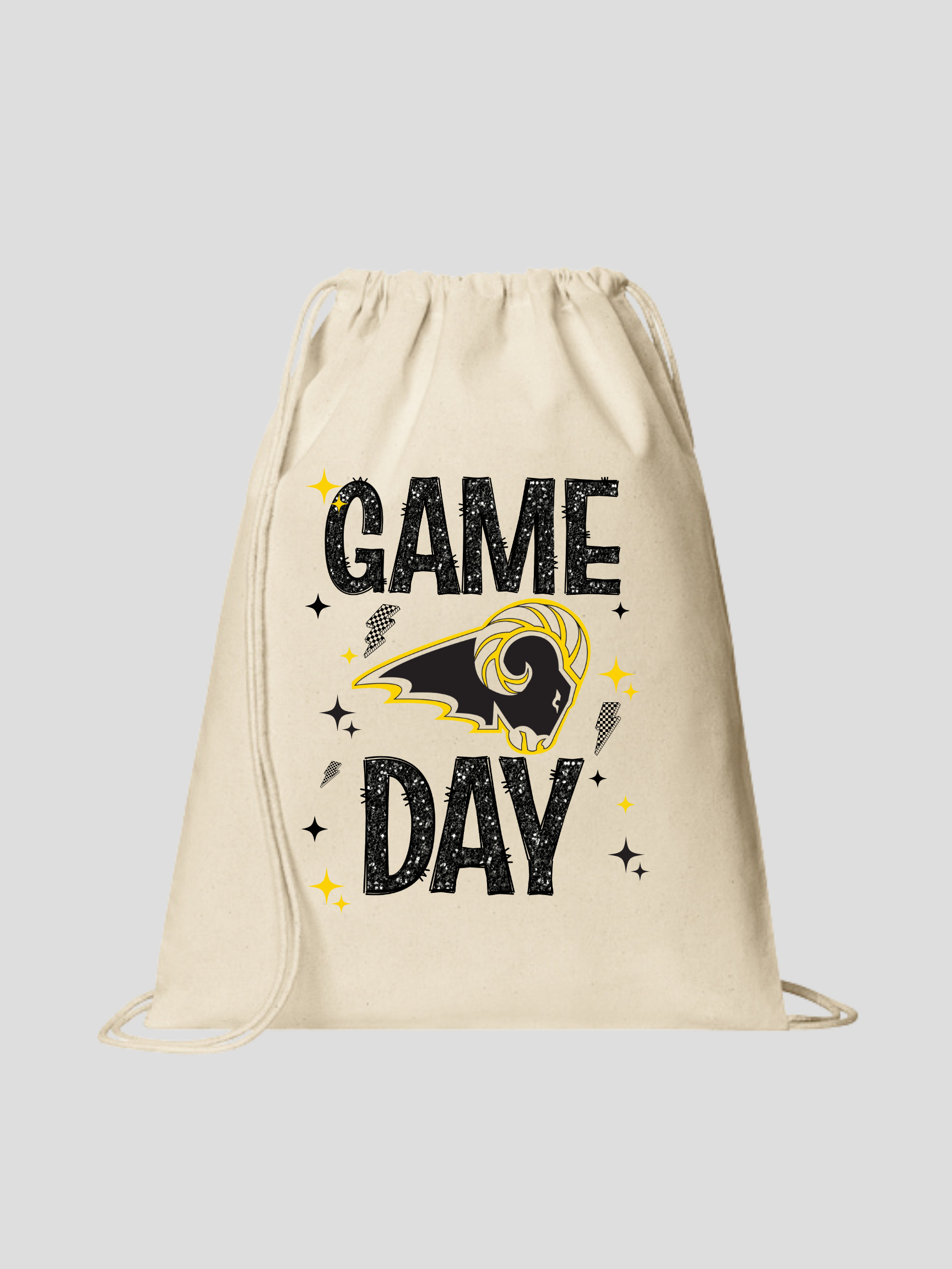 SEP Rams Glitter Game Day Cotton Cinch