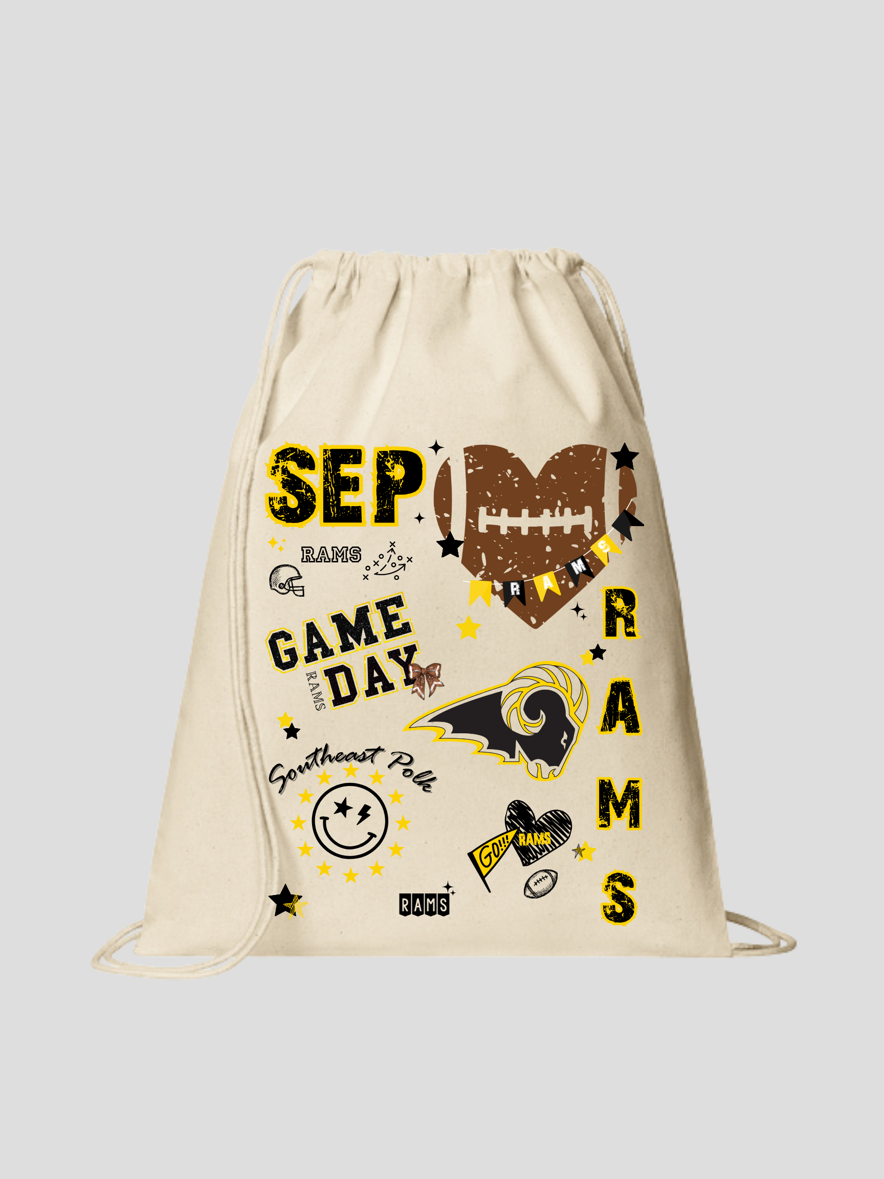 SEP Rams Game Day Spirit Football Cotton Cinch