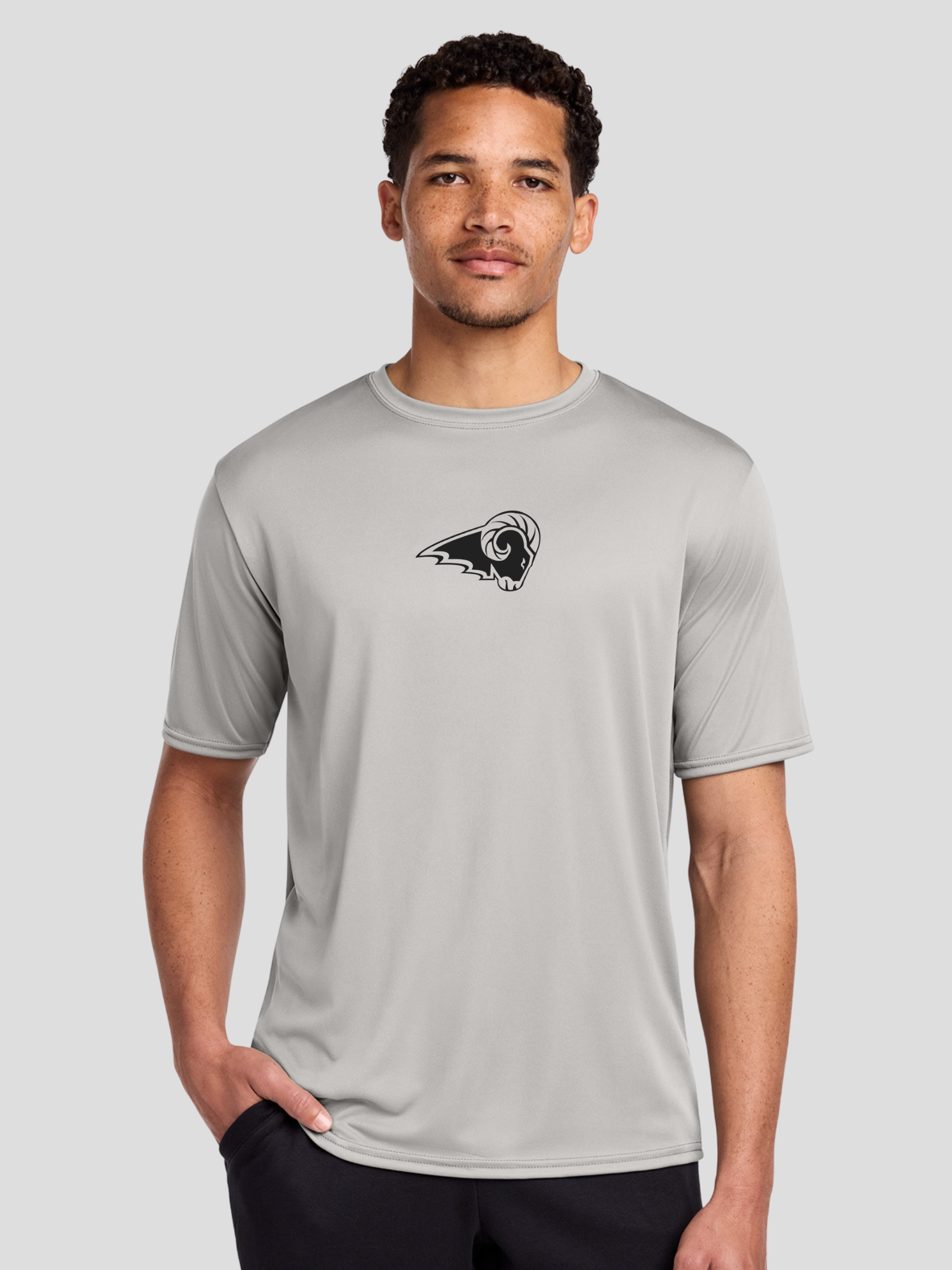 SEP Black Black Ram Logo Cooling Performance Short Sleeve Tee