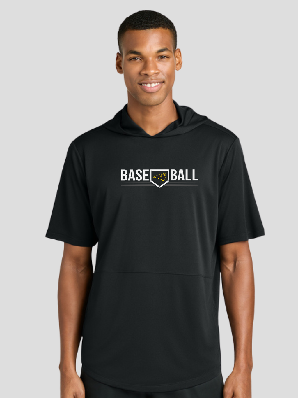 SEP Ram Logo Baseball Sport-Tek® Club Short Sleeve Hoodie