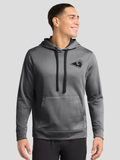 SEP Rams Black Logo Sport-Tek® PosiCharge® Sport-Wick® Heather Fleece Hooded Pullover