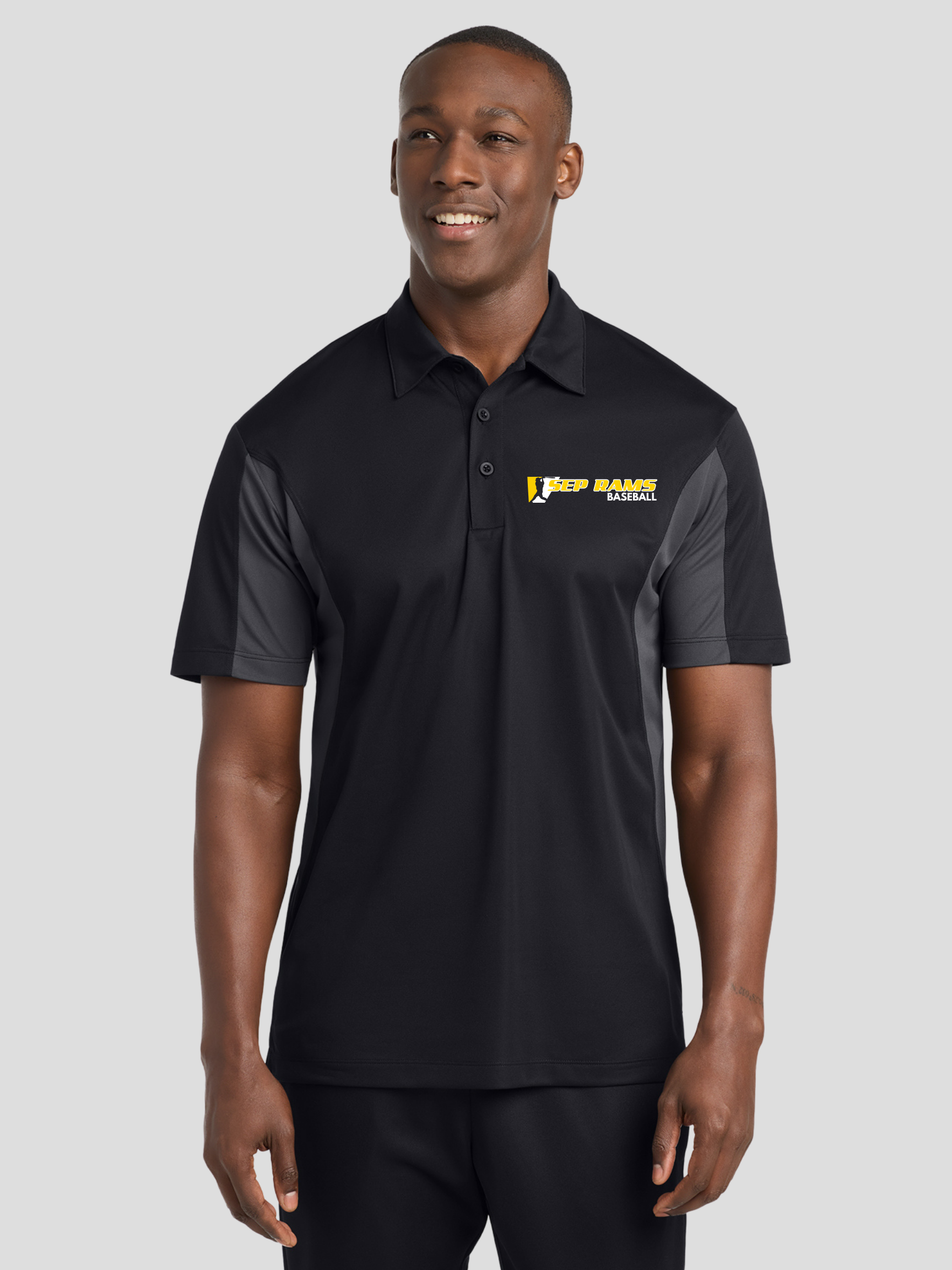 SEP Rams Baseball Sport-Tek® Side Blocked Micropique Sport-Wick® Polo