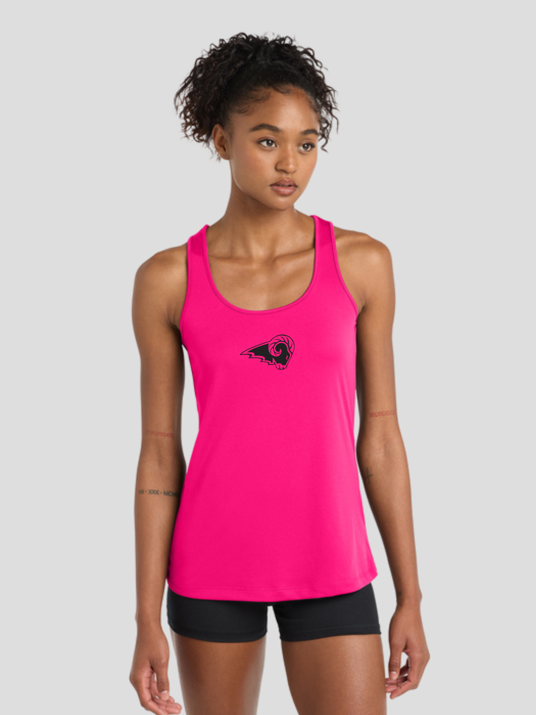 SEP Rams Black Logo Women's Performance Tank