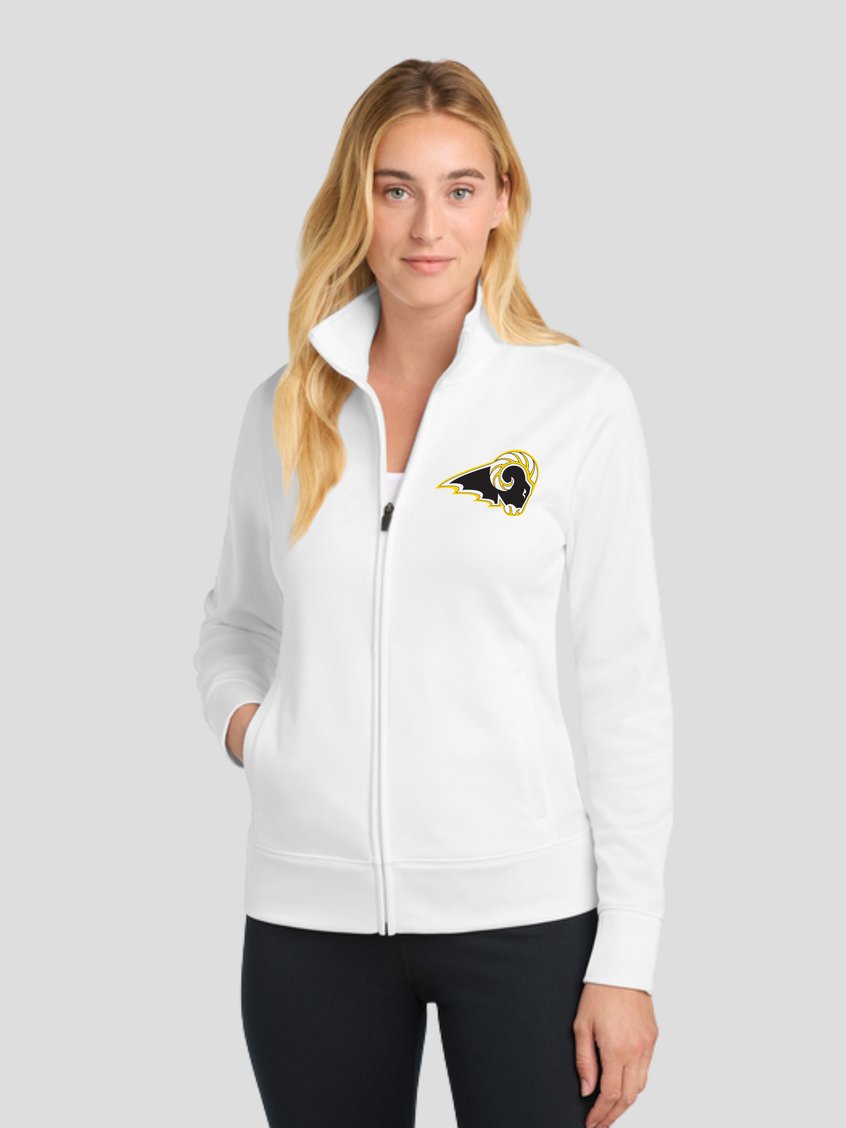 SEP Rams Logo Sport-Tek® Women's Sport-Wick® Fleece Full-Zip Jacket