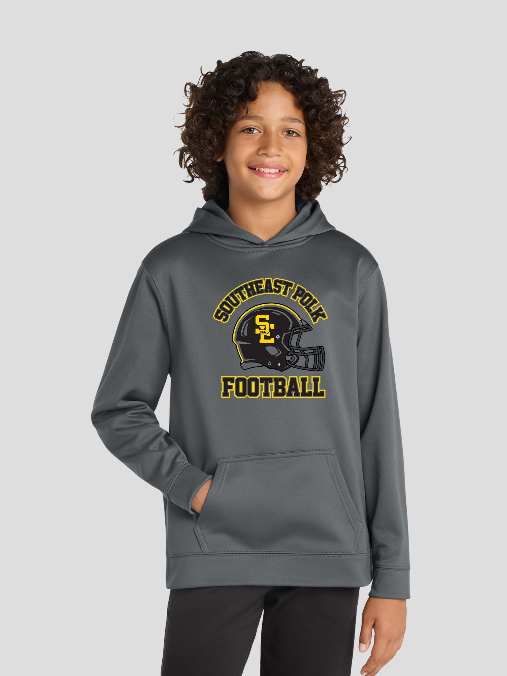 SEP Rams Football Fleece Hooded Pullover