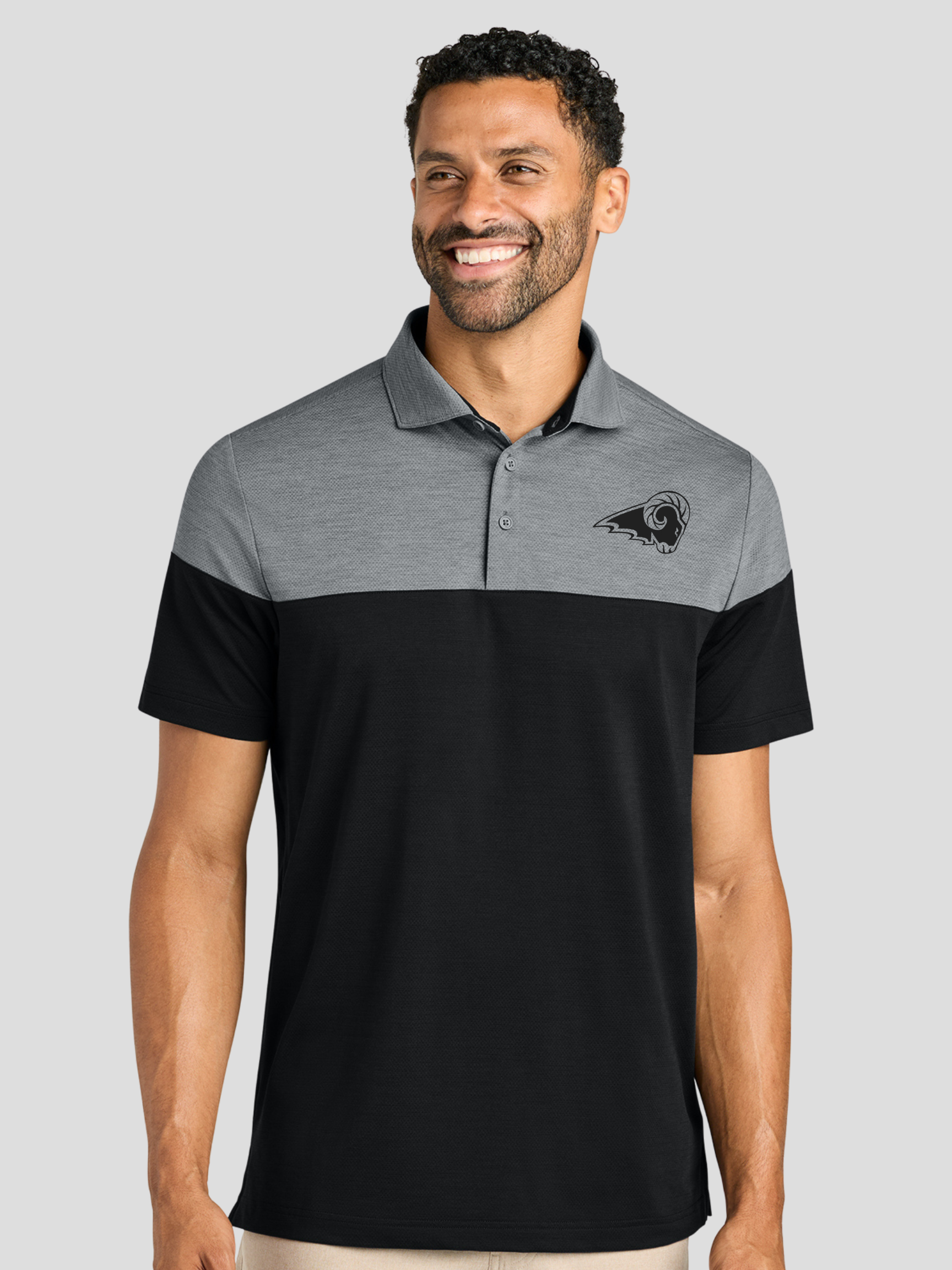 SEP Rams TravisMathew Onward Colorblock Polo