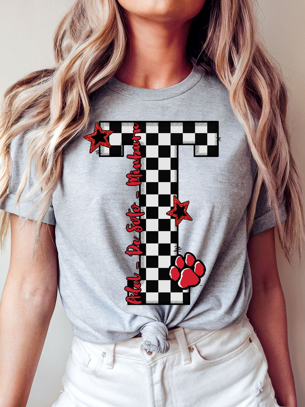 ADM Tigers Preppy Varsity Letter Unisex Cotton Tee