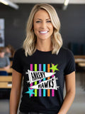 Ankeny Hawks Bright Neon School Spirit Unisex Cotton Tee