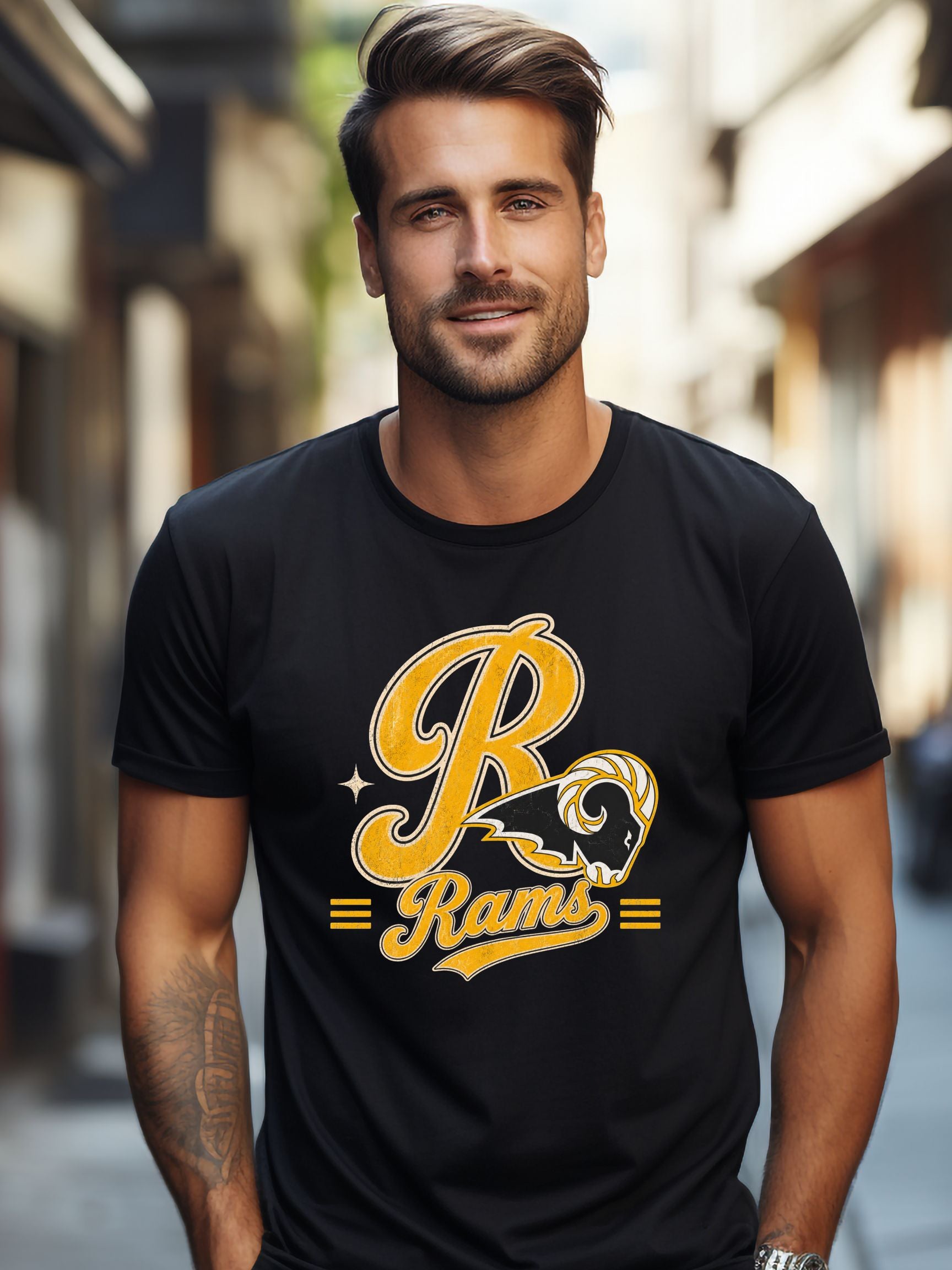 Southeast Polk Retro Rams Unisex Cotton Tee