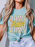 SEP Neon Striped Rams Unisex Cotton Tee