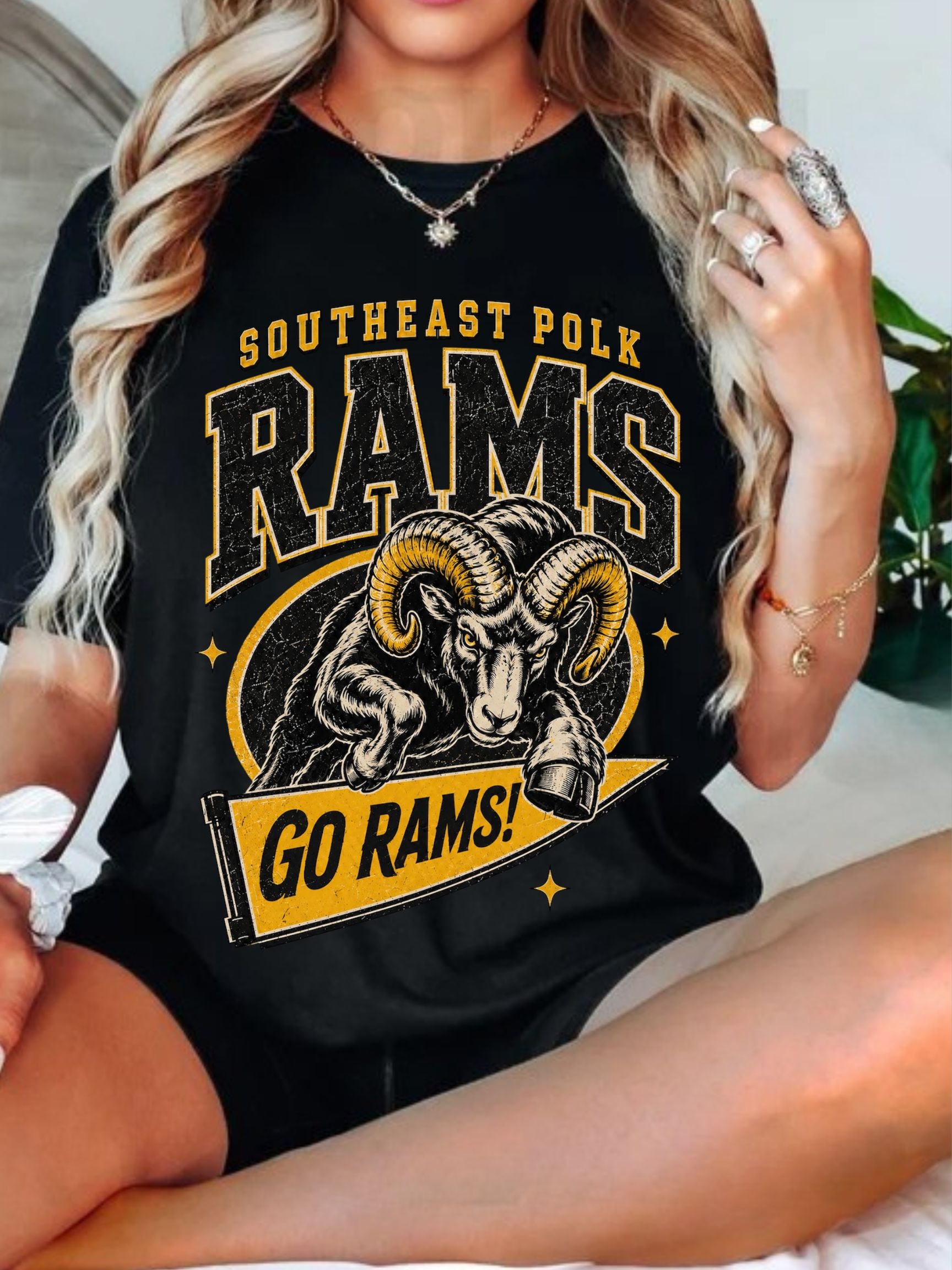 SEP Go Rams Vintage Unisex Cotton Tee