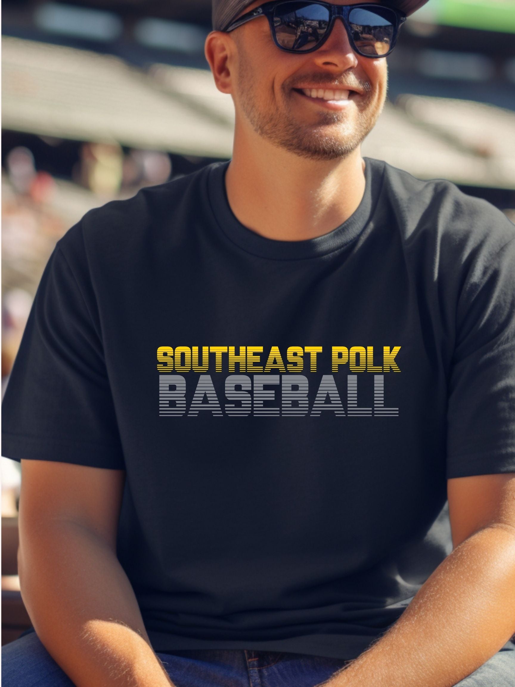 Southeast Polk Lined Baseball Unisex Cotton Tee