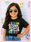 SEP YOUTH Bright Neon School Spirit Tee