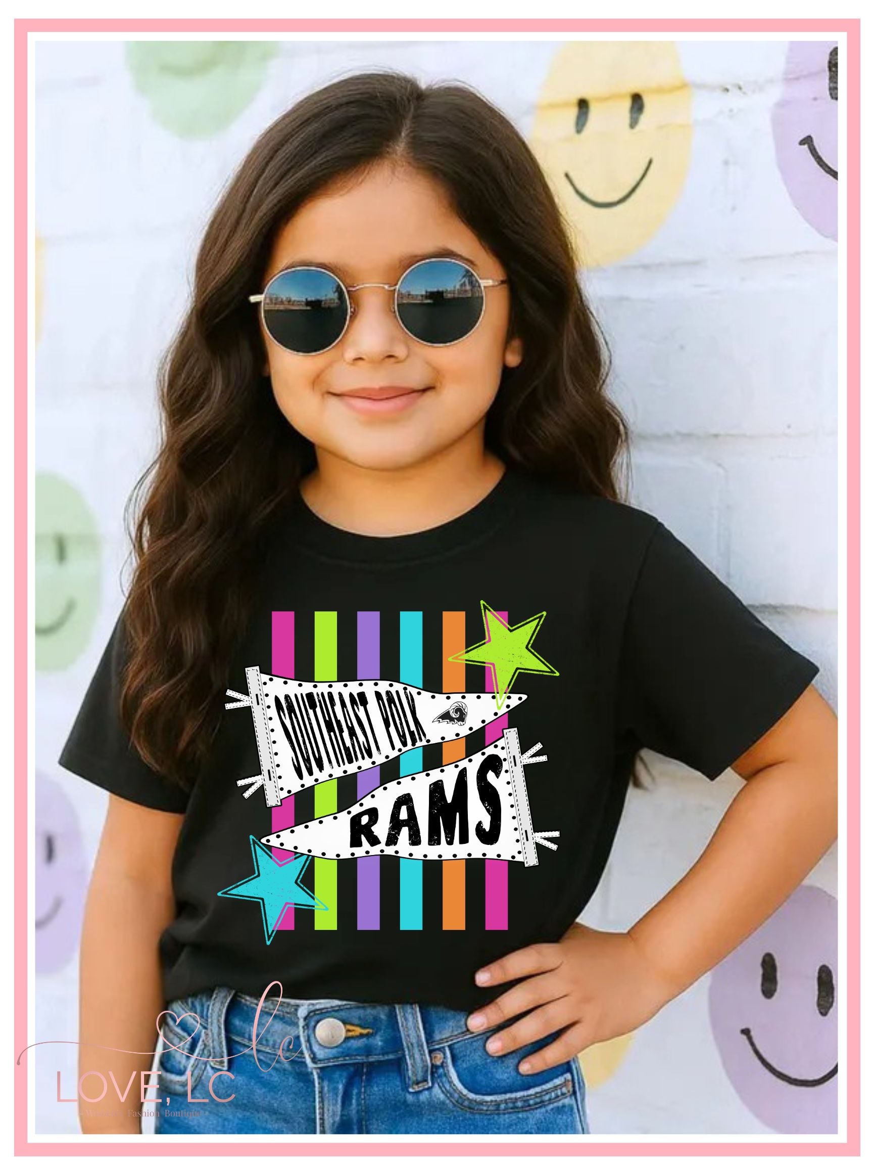 SEP YOUTH Bright Neon School Spirit Tee